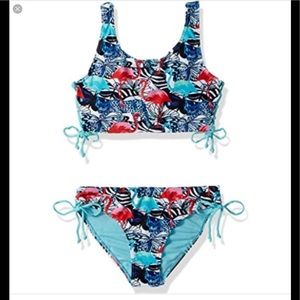 NWT Vigoss sz 7/8 flamingos 2 pc lace up sides